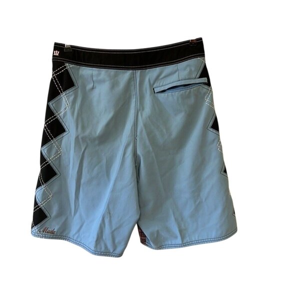 Mada Pink And Blue Board Shorts Sz 30 beachycoastal resort wear - Picture 4 of 10